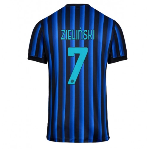 Stroje piłkarskie Inter Milan Piotr Zielinski #7 Koszulka Podstawowej 2025-26 Krótki Rękaw